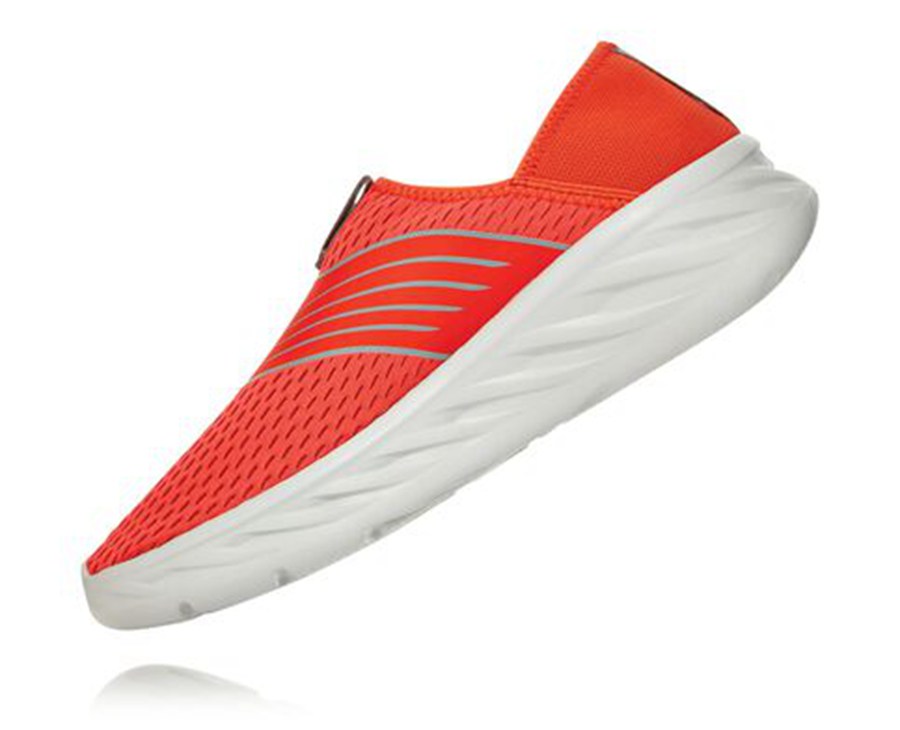 Hoka One One Ora Recovery Sandaler Herr - Röda - PBTHJ-2785